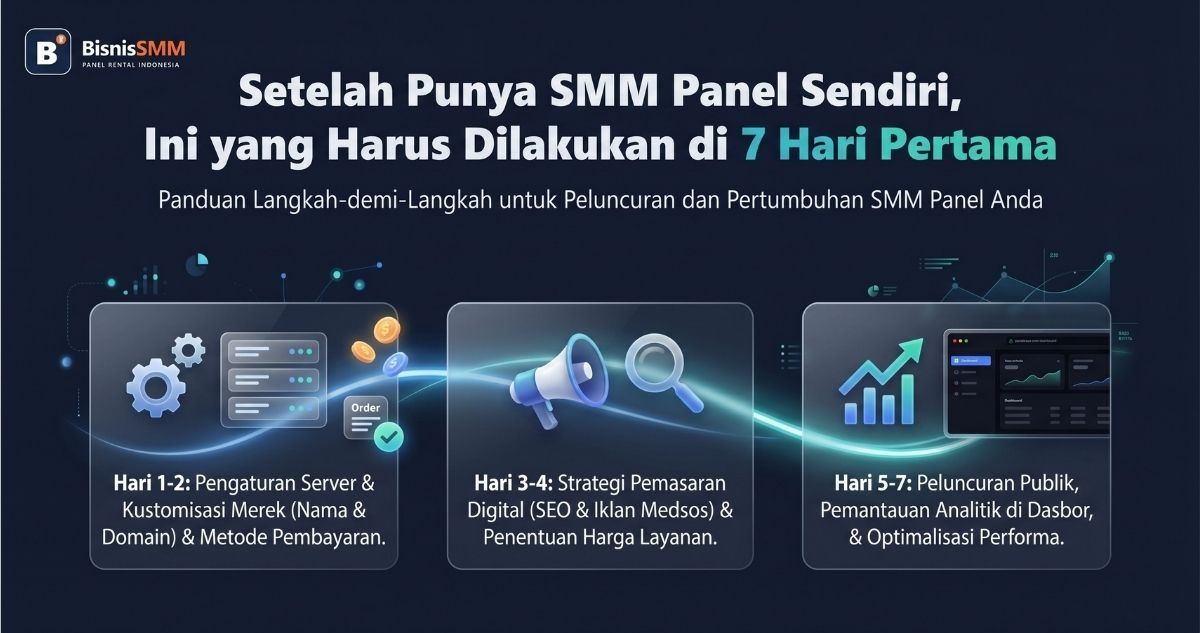 Setelah Punya SMM Panel Sendiri, Ini yang Harus Dilakukan di 7 Hari Pertama