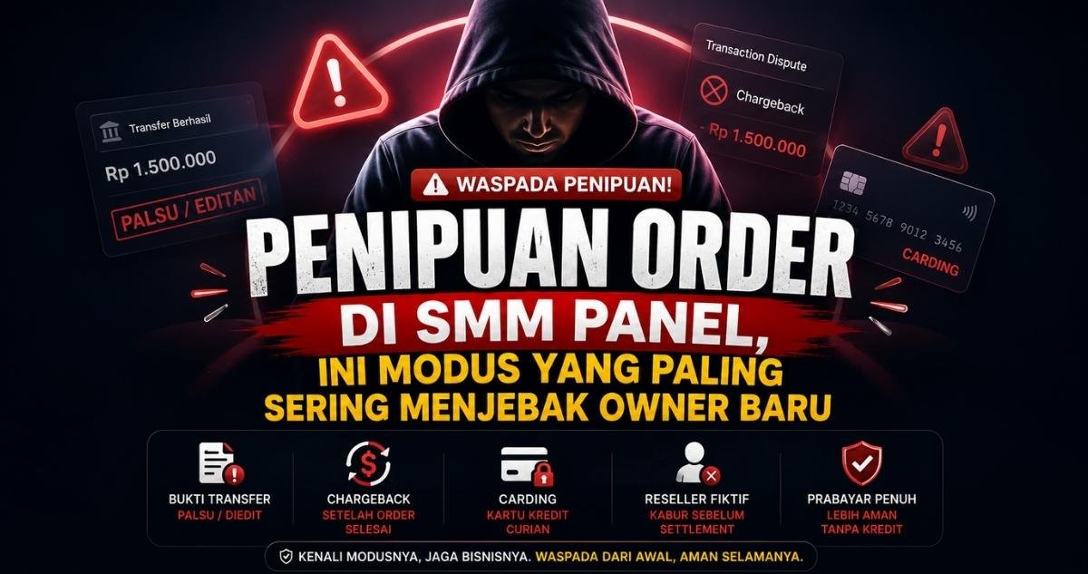 Penipuan Order di SMM Panel, Ini Modus yang Paling Sering Menjebak Owner Baru